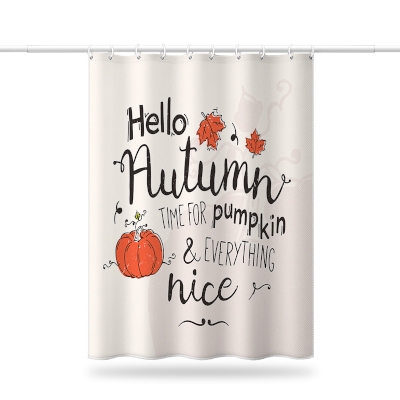 Spooky Halloween Pumpkin Shower Curtain