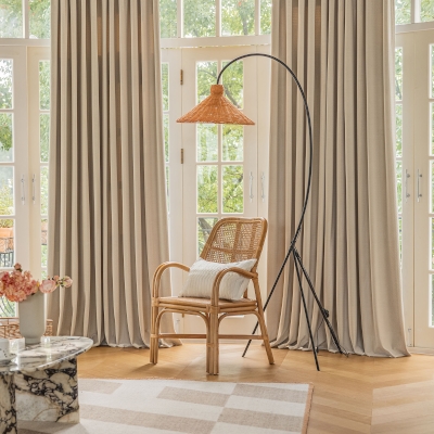 Issoria Velvet Blackout Acoustic Thermal Insulation Geometric Pattern Curtain