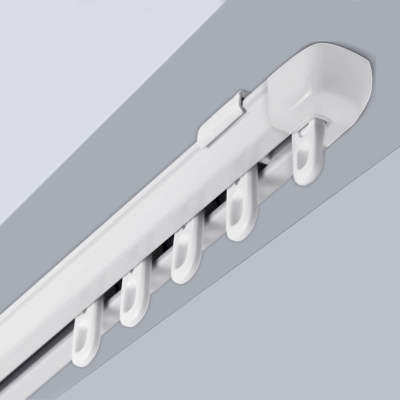 Tringle Rail Extensible Pour Mur et Plafond en Aluminium Ensemble de Rails Avec Rouleaux