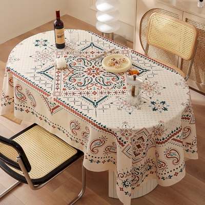 Nappe Texturée Jacquard Losanges, Imprimé Gypsy, 1 Pièces