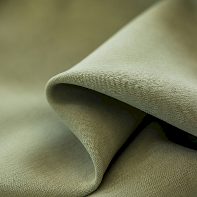 Custom Chenille Roman Shades with Fern Pattern