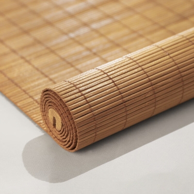 GROVE Custom Bamboo Roller Shades, Reinforced Waterproof Design