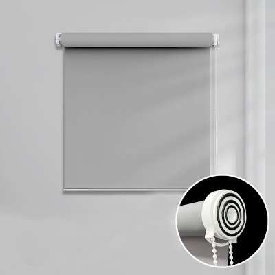 Custom No-Drill Linen-Look Blackout Roller Shades, 8 Colors