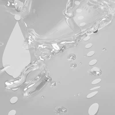 Rideau de Douche Imperméable en PEVA avec Motif de Gouttes d'Eau - Accessoires Inclus, Rideau de Douche Transparent Motif