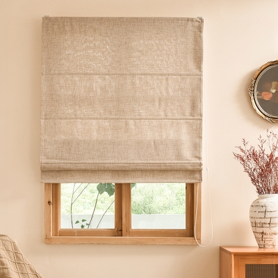HAVANA Cotton Canvas Room-Darkening Custom Roman Shades