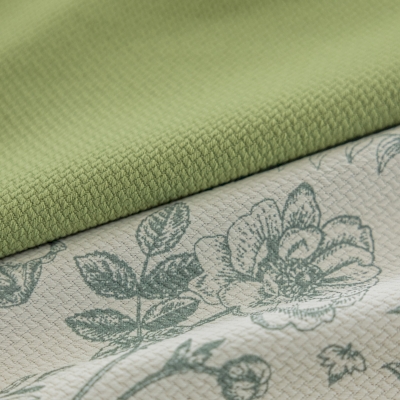 FLORAISON Botanical Floral Textured Custom Blackout Curtains