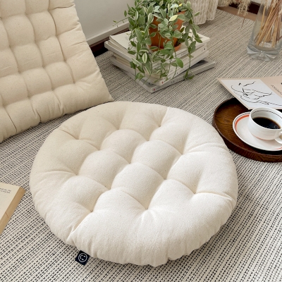 Coussin de Chaise Rond et Carré Datara en Ivoire