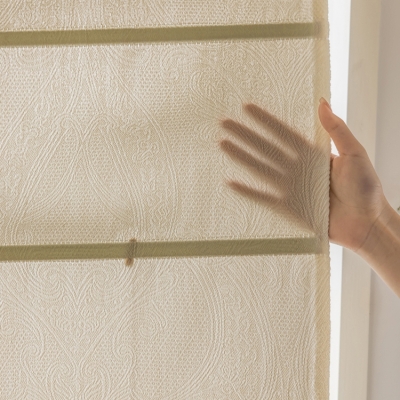 Store Bateau VENUS, Tissu Jacquard, Motif en Relief de Vignes Classiques