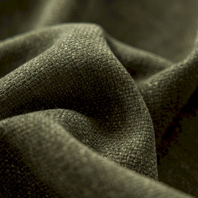 Rideau KARA, Rideau Occultant, Texture de Coton-Lin Tissée, Motif Tressé Bicolore