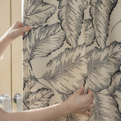 MANN Foliage Print Thermal Blackout Custom Curtains