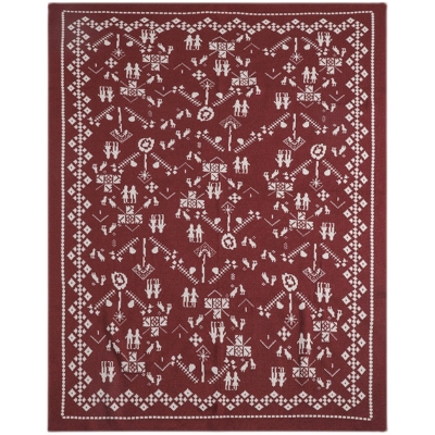 Tribal-Style Knit Blanket, Throw Blanket for Couch, Soft Couch Throw