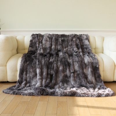 Plaid en Peluche Longue, Plaid Canapé, Plaids Fausse