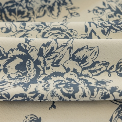 Rideau Occultant KERZAZ, Toucher Coton et Lin, Papillons Volant Parmi Les Fleurs, Rideau sur mesure