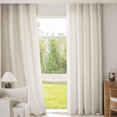 Rideau Pietro, Bouclette à l'aspect laineux, Rideau sur Mesure