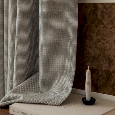 Rideau Mikeno, Jacquard à l'effet chiné, Rideau Sur Mesure