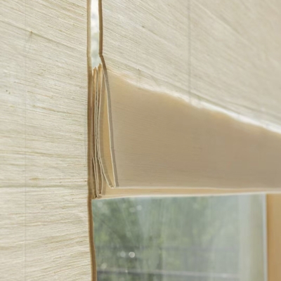 SOLUNA Natural Ramie Light-Filtering Custom Roman Shades