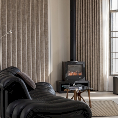 ALBION Granite Textured Jacquard Cotton-Linen Blend Custom Curtains