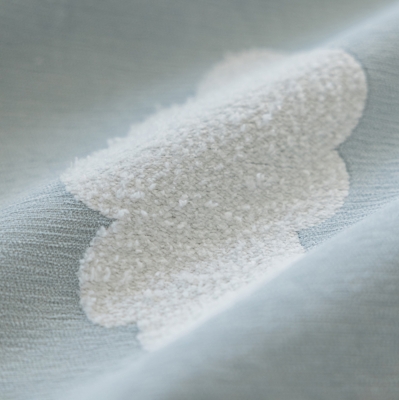 NIMBUS Cloud Embroidered Chenille Custom Kids Curtains