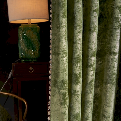 Rideau Sur Mesure Galaxie, Tissu en Velours de Soie, Effet Scintillant