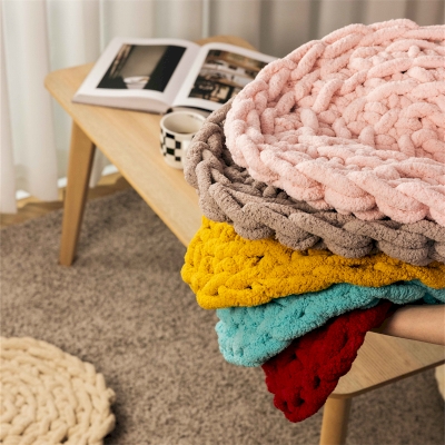 Nest Floor Cushion, Thick Handmade Knit, 10 Colors