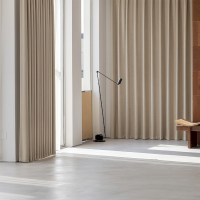 Rideau VÉLÈNE, Tissu Chenille Double Face À L'effet Velours Mat, Rideau Occultant Sur Mesure
