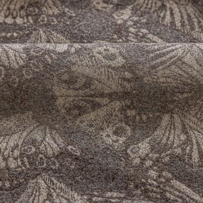 AMAYA Butterfly Jacquard Wool-Blend Textured Custom Curtains