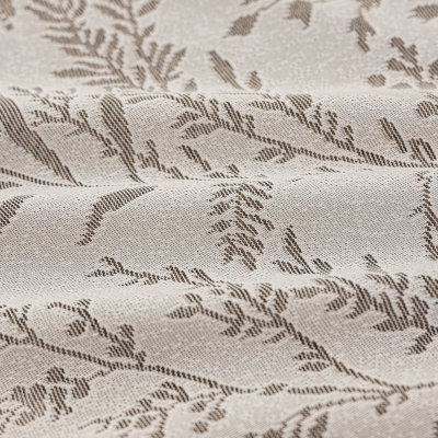 Voilage tamisant FEUILLETON, Tissu Jacquard Motif Feuillage Élancé, Voilage Sur Mesure