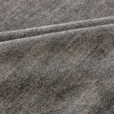 NARA Geometric Textured Jacquard Wool-Linen Custom Curtains