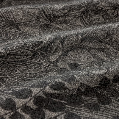 ELVIRA Jungle Botanical Textured Jacquard Wool-Blend Custom Curtains
