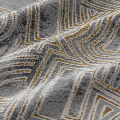 ALVÉO Geometric Labyrinth Textured Jacquard Cotton-Poly Custom Curtains