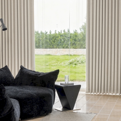 RILVA Textured Natural Linen Weave Cotton-Linen Custom Curtains