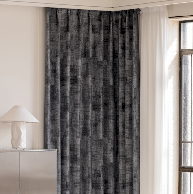 NORVIA Textured Vertical Stripe Wool-Look Custom Curtains