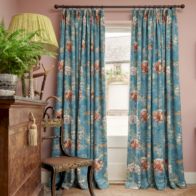HERBORIA Vintage Floral Textured Jacquard Custom Curtains