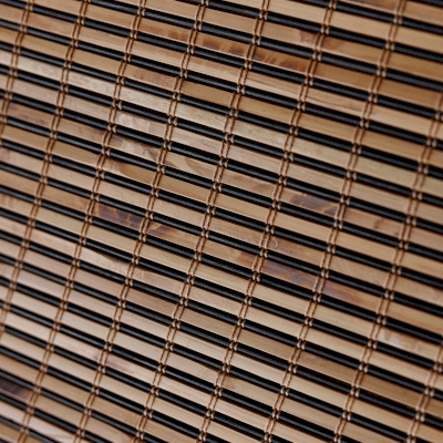 BAMBUSA Warm Brown Fine-Weave 100% Bamboo Custom Roman Shade