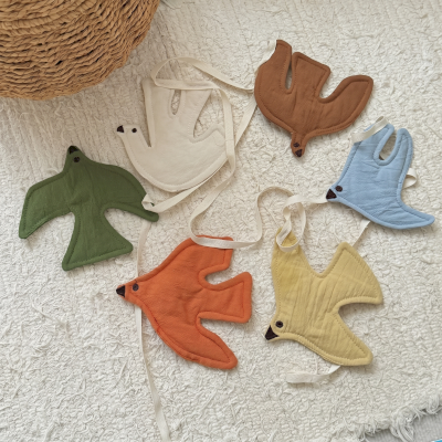 Décoration Murale Chambre d’Enfant PLUMETTE, Guirlande d’Oiseaux en Tissu, 2,2 m