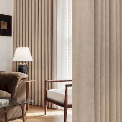 Custom Size CALEA Curtain, Soft Chenille Fabric with Double-Sided Finish