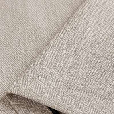 ÉLAVIA Custom-Made Curtain, Textured Jacquard Fabric with Cotton-Linen Look, Woven Diamond Pattern