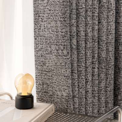 Custom Made VERANIA Curtain, Wool Linen Blend Fabric with Contemporary Tweed Texture