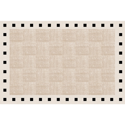 Modern Geometric Pattern Rug, Machine Washable, with Removable Surface and Non-Slip Base