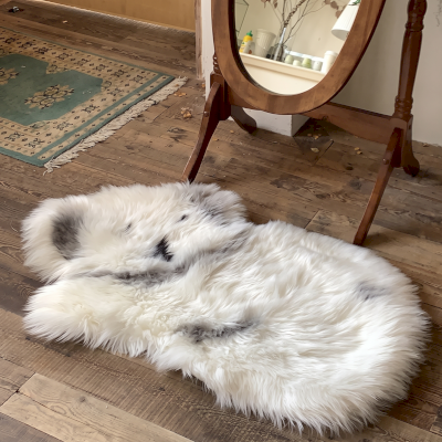 Tapis en Fausse Fourrure Effet Laine, Forme Koala, Panda ou Ours Polaire, 60 × 90 cm