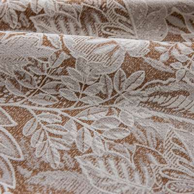 Custom Made MELEA Blackout Curtain, Chenille Jacquard Fabric With Raised Foliage Pattern