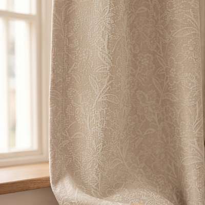 Custom Made SILVEA Blackout Curtain, Chenille Jacquard Fabric With Raised Foliage Pattern