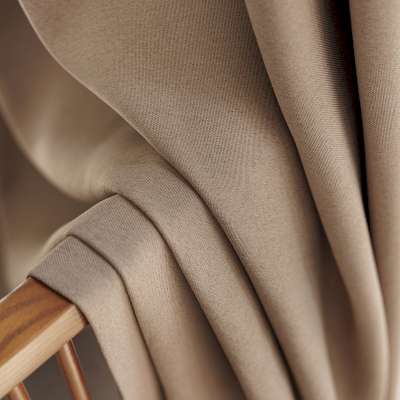 Custom Made CALVEA Blackout Curtain, Double Face Cotton Linen Look Fabric, Solid Textured Design