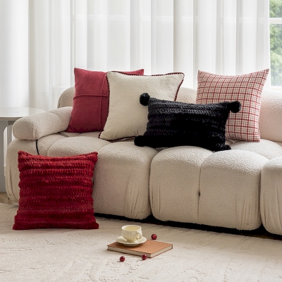 Housse de Coussin de Noël, Style Moderne et Épuré