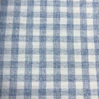 Rideau Brise-Bise Sur Mesure en Coton et Lin à Petits Carreaux