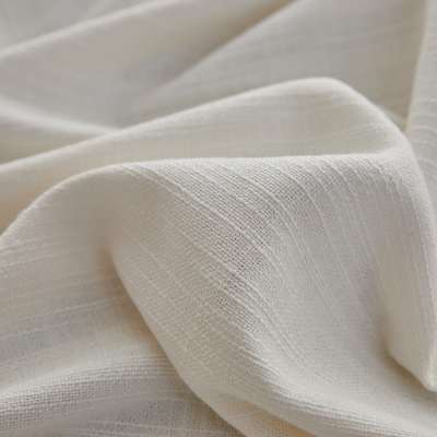 Rideau Sur Mesure NÉOLIA, Tissu Uni Effet Lin et Texture Tissée