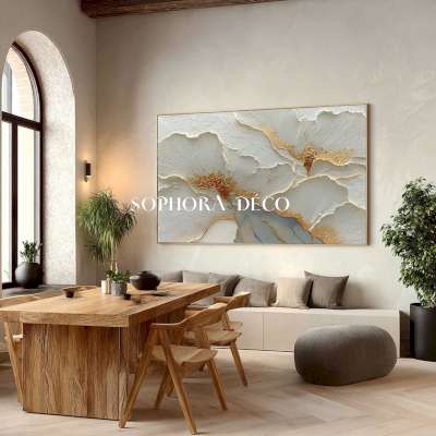 Tableau Floral Texturé COROLLE