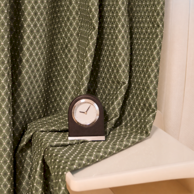 Rideau Sur Mesure VALCÉRA, Tissu Jacquard Texturé, Motif de Treillis Ponctué de Petits Losanges