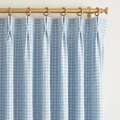 Rideau Sur Mesure ROSÉLIE, Tissu Tissé à Petits Carreaux Vichy, Esprit Campagne Chic